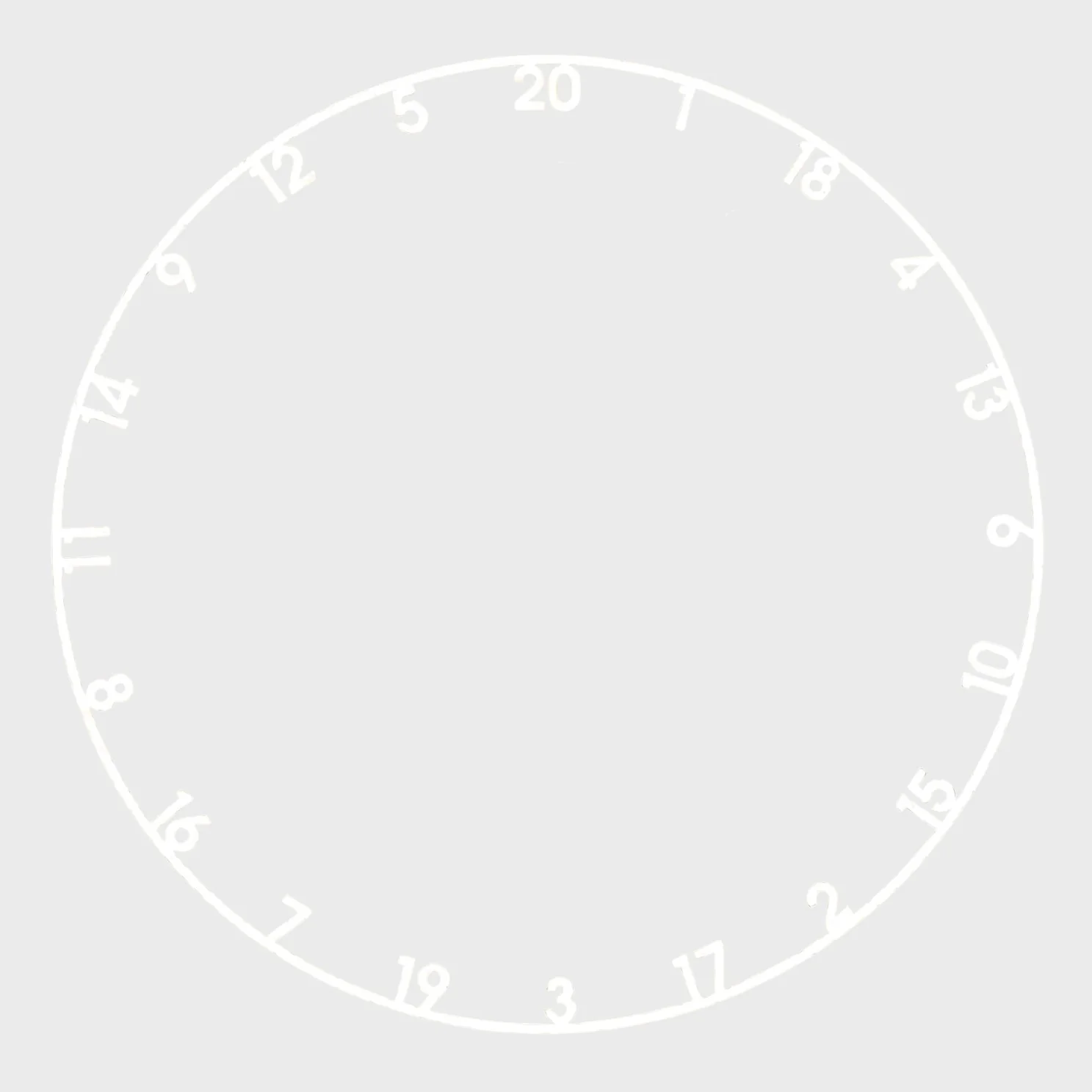 Dartscheiben Zahlenring - Metall Nummernring für Dartboard