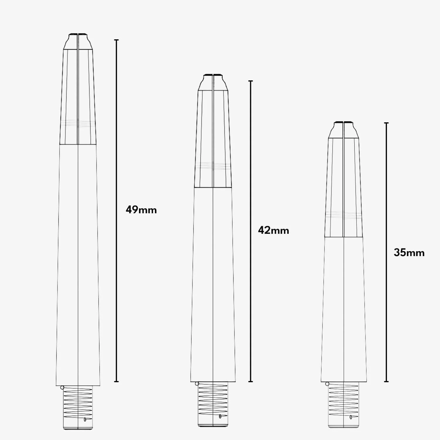 Kunststoff Dart Schäfte Zweifarbig (3 Sets) - Image 12