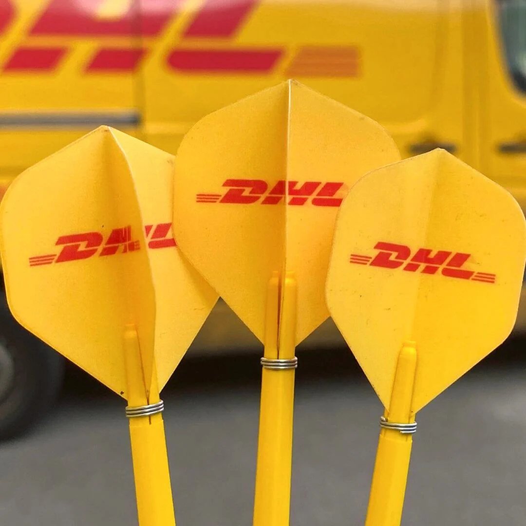 Offizielle DHL Dart Flights (3 Sets) - Standard Form mit 100 Mikron - Image 3
