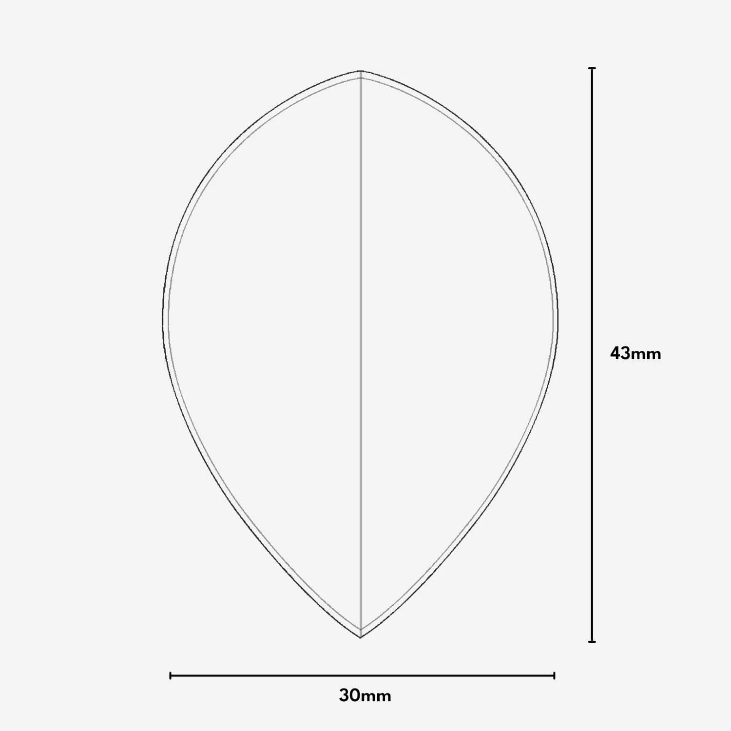 Pear Dart Flights Einfarbig (3 Sets) - Image 8