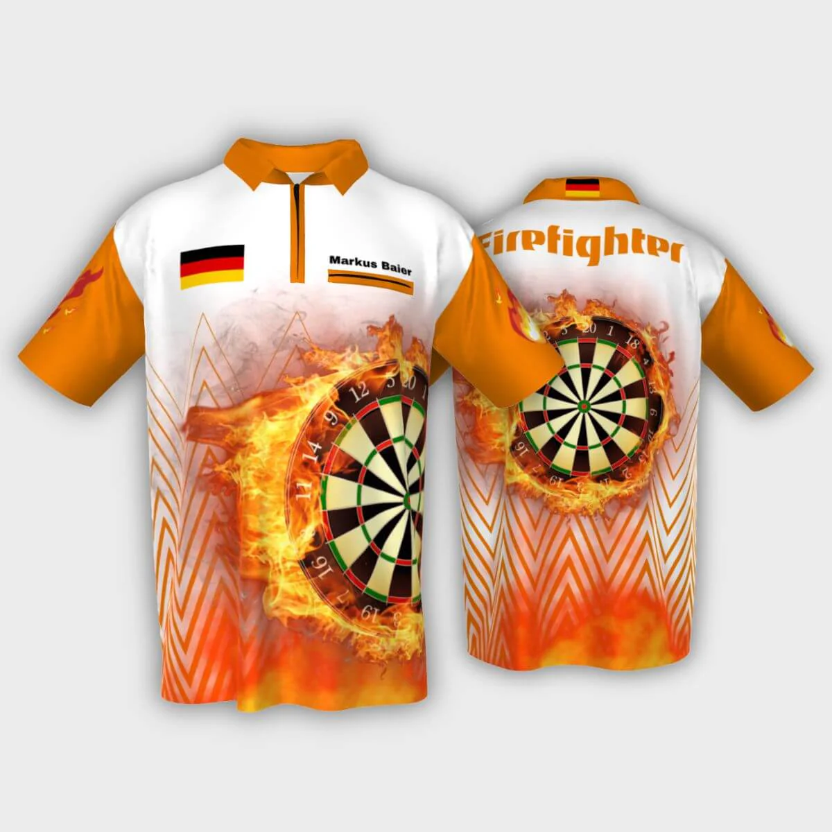 Personalisierte Dart Shirts / Trikots zum selbst gestalten